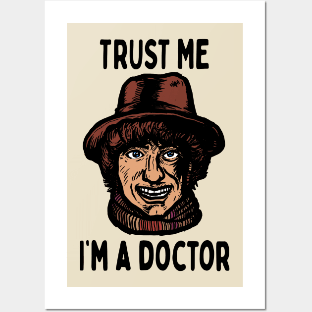 Trust me I'm a doctor; Who Wall Art by jonah block